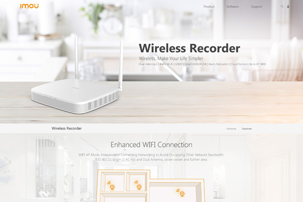 Early Smart Home Security Website